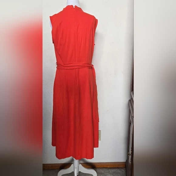 BODEN Vibrant Red Midi Dress.Size 10R - Picture 11 of 12